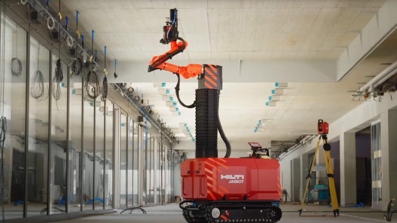 Hilti Jaibot boorrobot bij FvdM Montage